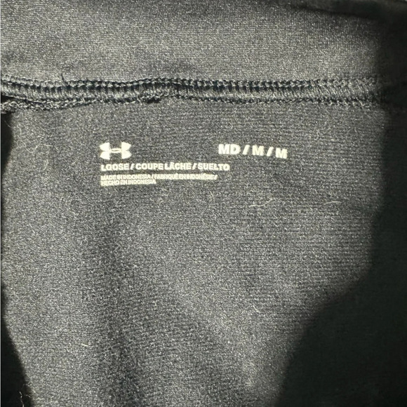 Under Armour Project Rock Full Zip Track Jacket Pockets Black Medium - Picture 6 of 11